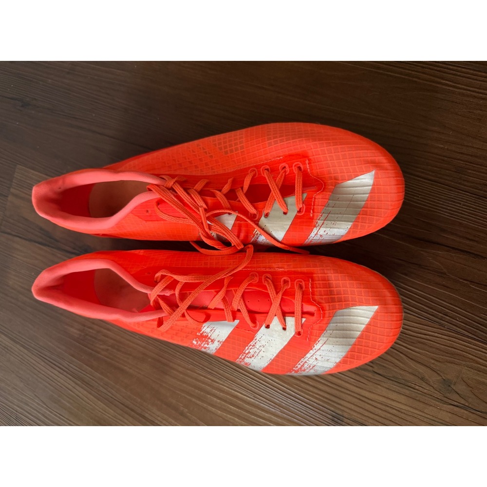 Adidas Adizero Ambition Solar Red Silver Track Spikes Mens 8.5 EE4605 Boost